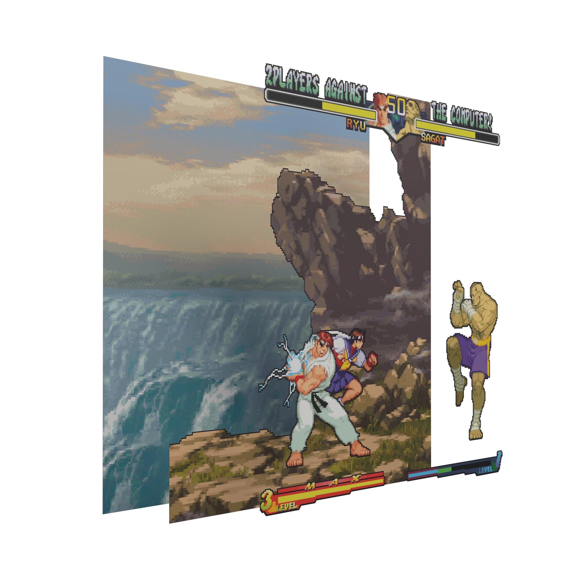 Amazon.com: Level Up Labs Pixel Frames: Street Fighter Alpha 2: A
